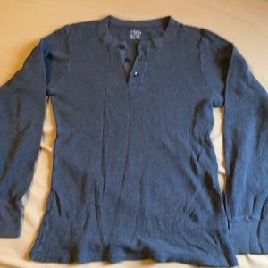 Alfani ribbed thermal long sleeve shirt